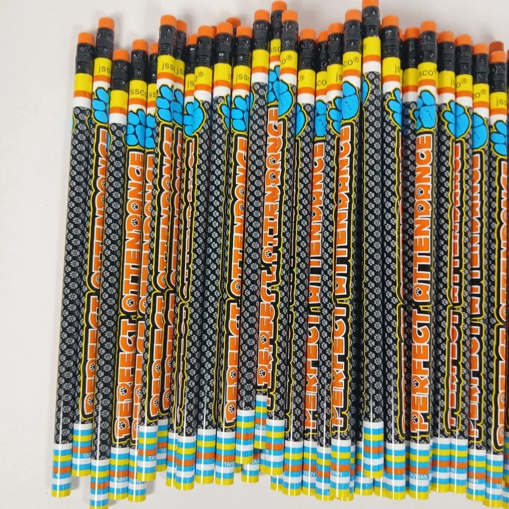 Perfect Attendance Paw Pencils Set of 95 School Pencils Student Award New JSSCO